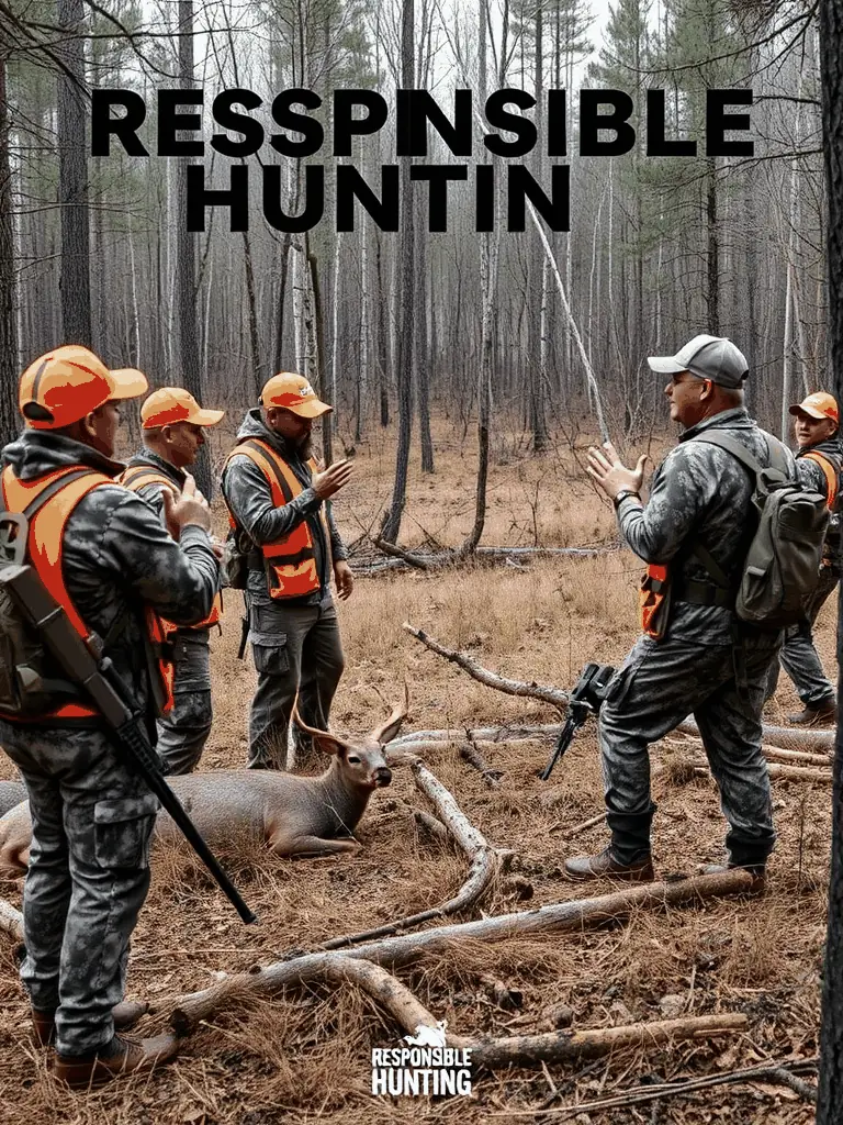 A photograph depicting a group of ACCA members participating in a controlled hunt, showcasing responsible hunting practices and adherence to safety regulations.